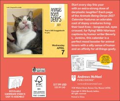 Alternative view of Animals Being Derps 2027 Boxed Desk Calendar