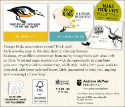 Alternative view of Effin' Birds 2027 Boxed Desk Calendar