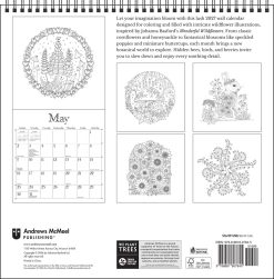 Alternative view of Johanna Basford 2027 Coloring Square Wall Calendar