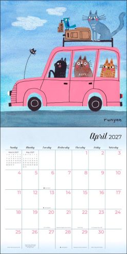 Feline 2027 Square Wall Calendar - Image 3