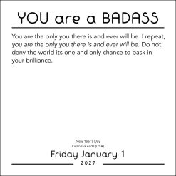 You Are a Badass 2027 Boxed Desk Calendar - Image 3