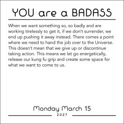 You Are a Badass 2027 Boxed Desk Calendar - Image 5