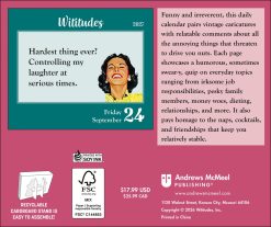 Alternative view of Wititudes 2027 Boxed Desk Calendar