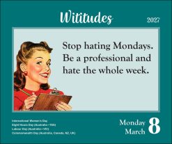 Wititudes 2027 Boxed Desk Calendar - Image 3