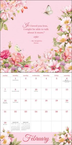 Quotable Jane Austen 2027 Square Wall Calendar - Image 3