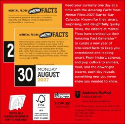 Alternative view of Amazing Facts from Mental Floss 2027 Boxed Desk Calendar