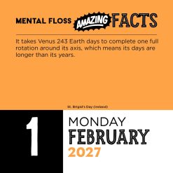 Amazing Facts from Mental Floss 2027 Boxed Desk Calendar - Image 5