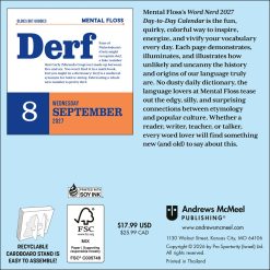 Alternative view of Word Nerd 2027 Boxed Desk Calendar
