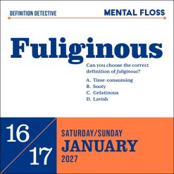 Word Nerd 2027 Boxed Desk Calendar - Image 3