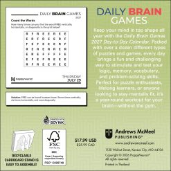 Alternative view of Daily Brain Games 2027 Boxed