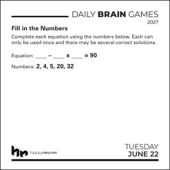 Daily Brain Games 2027 Boxed - Image 5