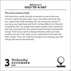 Bill Kroen's Golf Tip-A-Day 2027 Boxed - Image 5