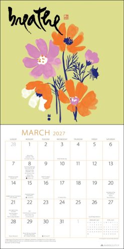 Thich Nhat Hanh 2027 Square Wall Calendar - Image 3
