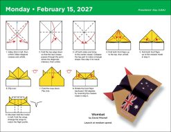 Paper Airplane 2027 Fold-A-Day Boxed Desk Calendar - Image 3