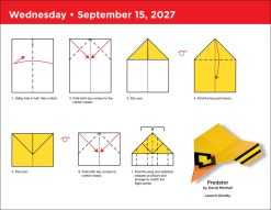 Paper Airplane 2027 Fold-A-Day Boxed Desk Calendar - Image 5