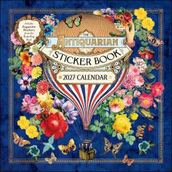 Antiquarian Sticker Book 2027 Square Wall Calendar
