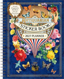 Antiquarian Sticker Book 2027 Monthly/Weekly Planner Diary