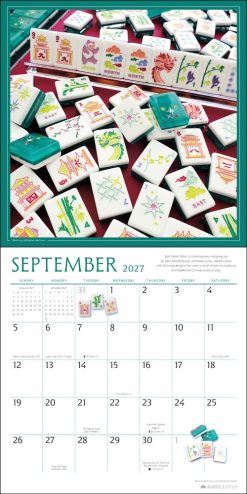 Art of Mahjong 2027 Square Wall Calendar - Image 5
