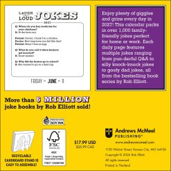 Alternative view of Laugh-Out-Loud Jokes 2027 Boxed Desk Calendar