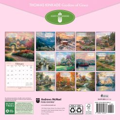 Alternative view of Thomas Kinkade Gardens of Grace 2027 Square with Scripture Wall Calendar