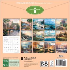 Alternative view of Thomas Kinkade Lightposts for Living 2027 Square Wall Calendar