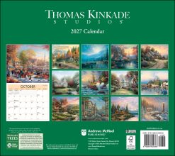 Alternative view of Thomas Kinkade Studios 2027 Deluxe Wall Calendar