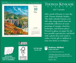 Alternative view of Thomas Kinkade Studios 2027 Boxed Desk Calendar