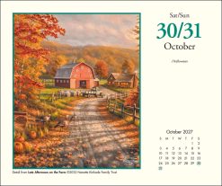 Thomas Kinkade Studios 2027 Boxed Desk Calendar - Image 4