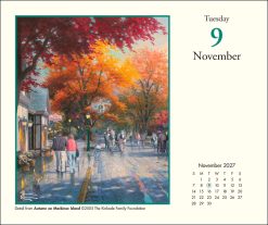 Thomas Kinkade Studios 2027 Boxed Desk Calendar - Image 5