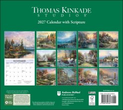 Alternative view of Thomas Kinkade Studios 2027 Deluxe with Scripture Wall Calendar