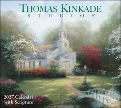 Thomas Kinkade Studios 2027 Deluxe with Scripture Wall Calendar