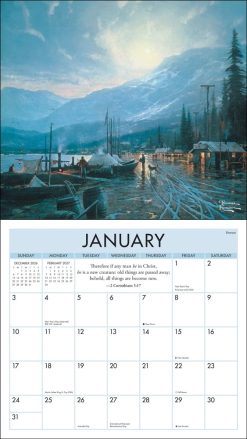Thomas Kinkade Studios 2027 Deluxe with Scripture Wall Calendar - Image 3