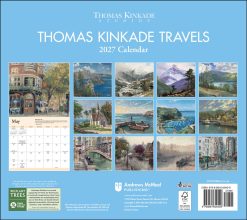 Alternative view of Thomas Kinkade Travels 2027 Deluxe Wall Calendar