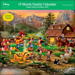 Disney Dreams by Thomas Kinkade 17-Month 2026-2027 Family Square Wall Calendar
