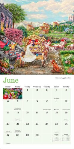 Disney Dreams Collection by Thomas Kinkade Studios 2027 Mini Square Wall Calendar - Image 3