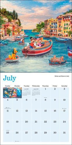 Disney Dreams Collection by Thomas Kinkade Studios 2027 Square Wall Calendar - Image 5