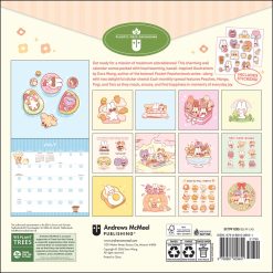 Alternative view of Pocket Peaches 2027 Square with Stickers Wall Calendar
