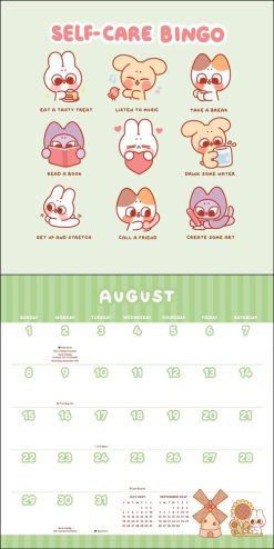 Pocket Peaches 2027 Square with Stickers Wall Calendar - Image 4