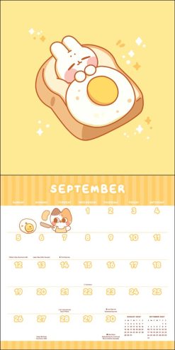Pocket Peaches 2027 Square with Stickers Wall Calendar - Image 5