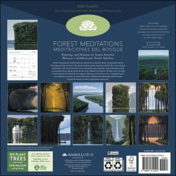 Alternative view of Forest Meditations 2027 Square / Meditaciones del Bosque 2027 Calendario Wall Calendar