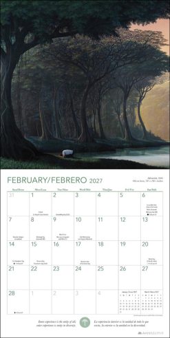 Forest Meditations 2027 Square / Meditaciones del Bosque 2027 Calendario Wall Calendar - Image 3