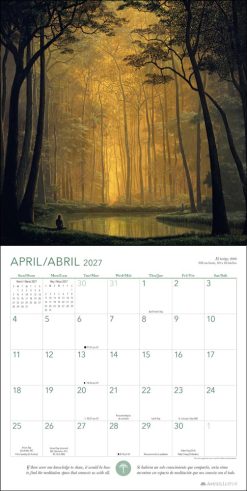 Forest Meditations 2027 Square / Meditaciones del Bosque 2027 Calendario Wall Calendar - Image 4