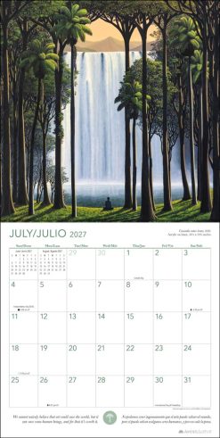 Forest Meditations 2027 Square / Meditaciones del Bosque 2027 Calendario Wall Calendar - Image 5