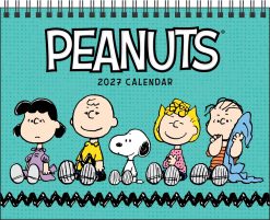 PEANUTS 2027 Monthly Desk Easel Calendar