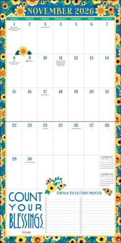 Mary Engelbreit's Big Grid 17m Planner 2027 Square Wall Calendar - Image 4