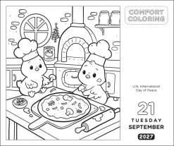 Comfort Coloring 2027 Boxed Desk Calendar - Image 3