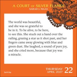 Court of Thorns and Roses 2027 Boxed Desk Calendar - Image 3