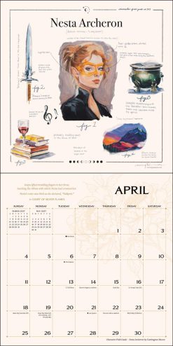 Court of Thorns and Roses Officially Licensed Fan Art 2027 Square Wall Calendar - Image 3
