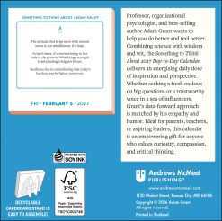 Alternative view of Adam Grant 2027 Boxed Desk Calendar